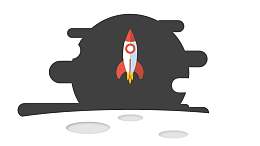 简约图标火箭发射升空PPT动画模板素材下载