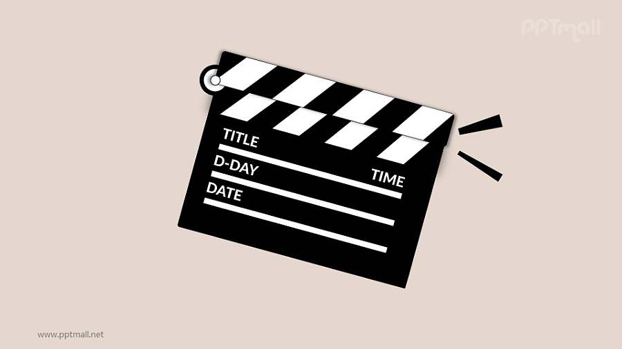 电影开机片头动画PPT动画模板素材下载