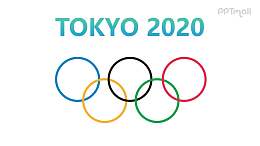 片头动画2020东京奥运会奥运五环PPT动画模板素材下载