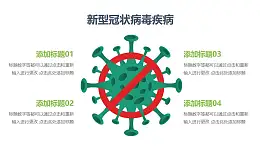 禁止/制止COVID-19新型冠狀病毒PPT圖示素材下載