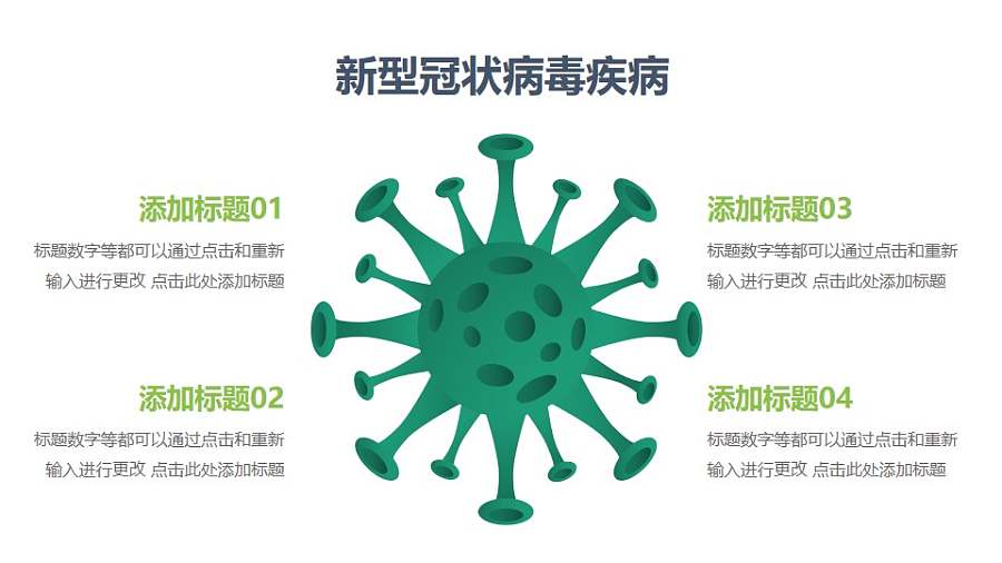 COVID-19新型冠状病毒结构图PPT图示素材下载