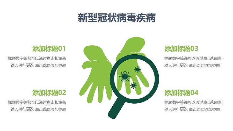 勤洗手防止COVID-19新型冠状病毒PPT图示素材下载