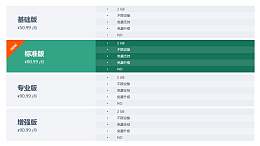 基础版+标准版+专业版+豪华版PPT表格模板下载
