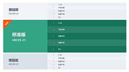 基础版+标准版+增强版3部分PPT表格素材模板下载