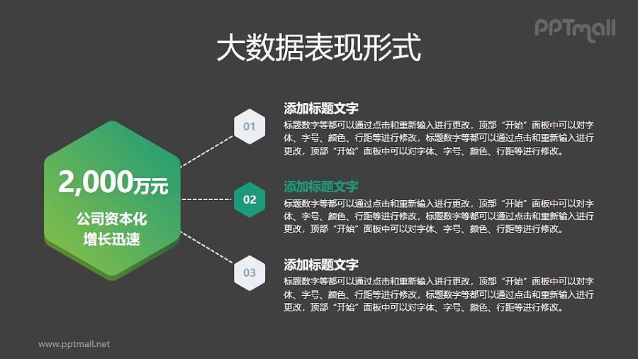 3部分总分关系PPT图示下载