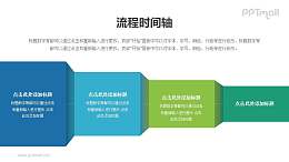 微粒体递减趋势的PPT图示素材模板