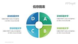 空心圆并列关系列表PPT素材下载