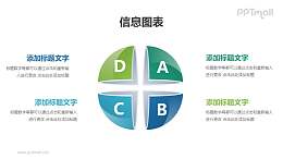 空心球体并列关系信息列表PPT素材下载