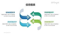 相对的箭头对比关系分析模型PPT素材下载