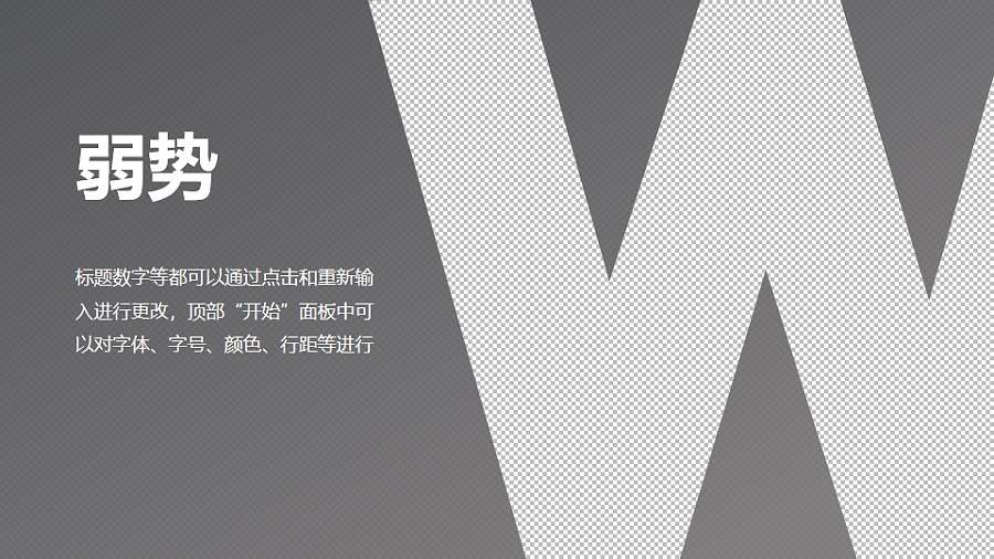 战略管理SWOT分析模型之弱势分析PPT素材下载