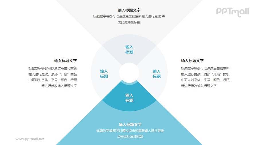 同心圆饼图要素分析模型PPT素材下载