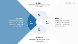同心圆饼图四要素对比分析模型PPT素材下载