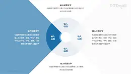 同心圓餅圖四要素對比分析模型PPT素材下載