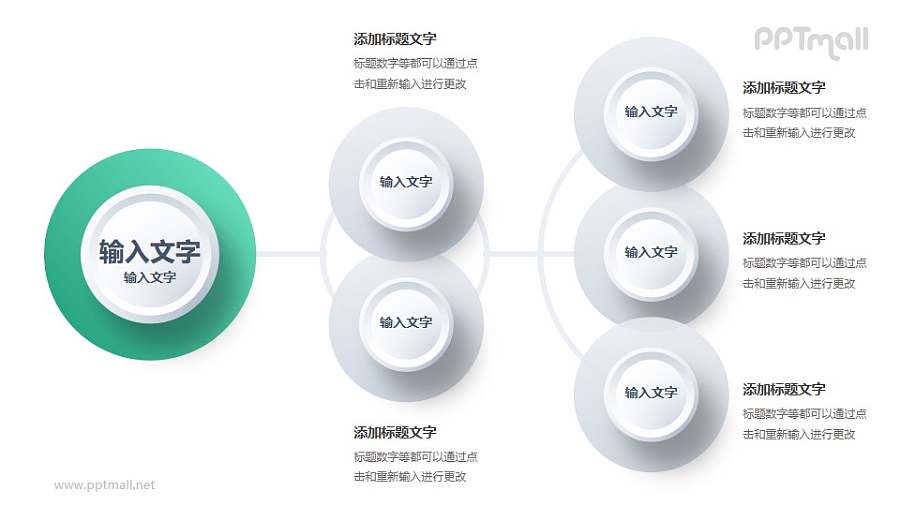 企业管理组织架构图PPT素材下载