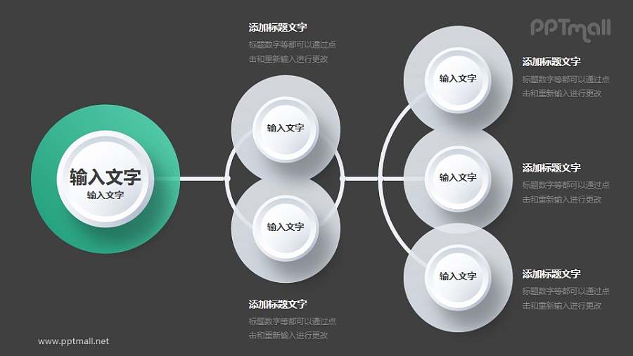 企业管理组织架构图PPT素材下载