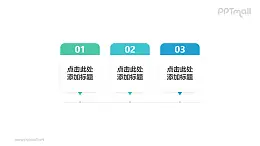 分3个步骤说明的时间轴PPT素材下载