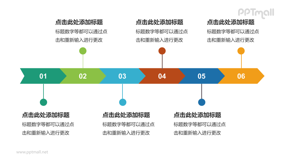 箭头图表PPT模板下载