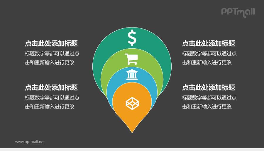 多层次经济金融关系PPT模板下载