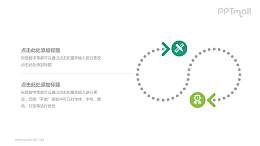 绿色循环关系PPT模板下载