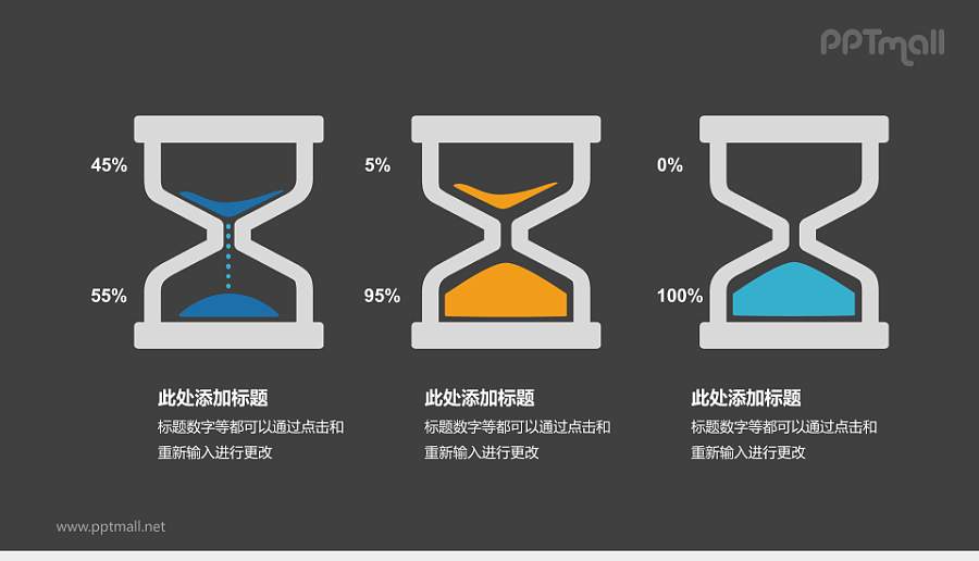 时间轴进度展示PPT模板下载