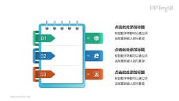 多彩记事本PPT模板下载：简洁实用的工作记录与计划展示