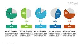 多彩饼图PPT模板下载：数据分析与展示的完美选择