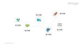 多元素关系图PPT模板下载